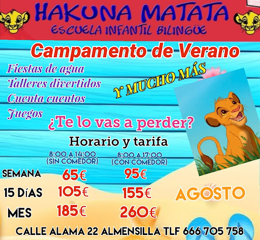 Centro de Educación Infantil Hakuna Matata